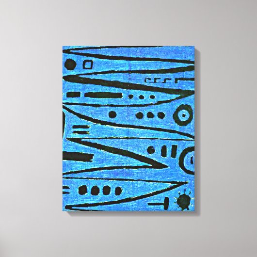 Klee - heroisches Fiddling-1938 Leinwanddruck (Vorderseite)