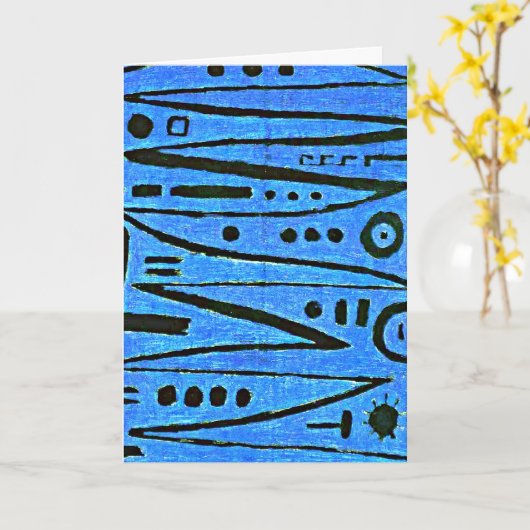 Klee - heroisches Fiddling- Karte (Gelbe Blume)