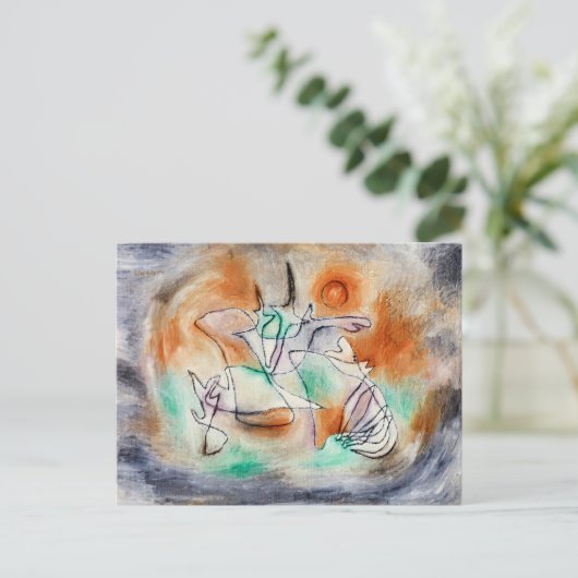 Klee - Heulender Hund Postkarte (Stehend Vorderseite)
