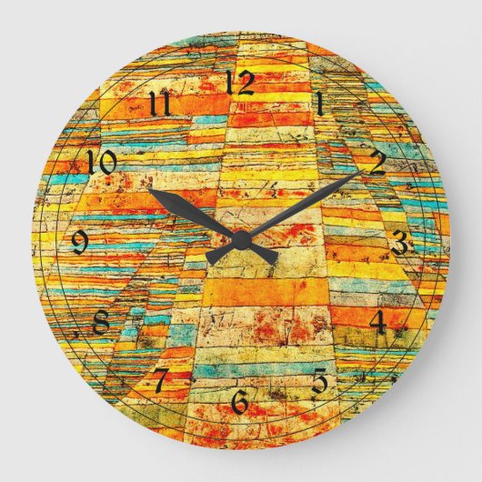 Klee - Highways und Byways Große Wanduhr (Vorderseite)