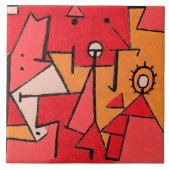 Klee - Hitze, berühmtes Gemälde, Fliese (Vorderseite)