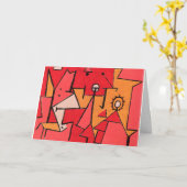 Klee - Hitze, bunte Malerei, Karte (Gelbe Blume)