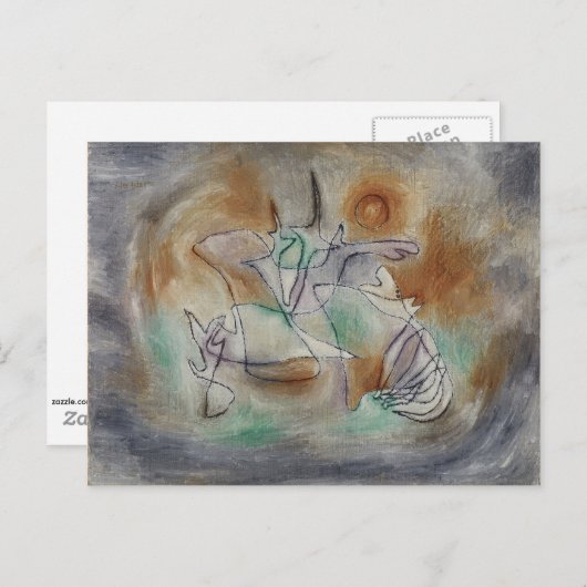 Klee - Howling Dog Postkarte (Vorne/Hinten)