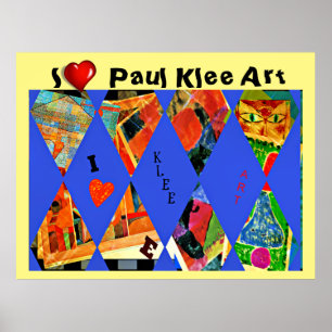 Klee - I Liebe Paul Klee Art Poster