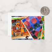 Klee - I Liebe Paul Klee, Collage Mitteilungskarte (Vorderseite/Rückseite Beispiel)