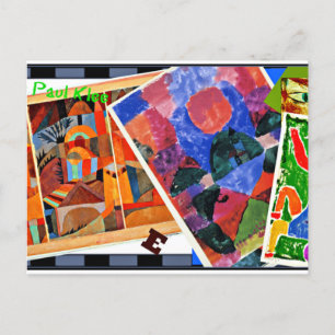Klee - I Liebe Paul Klee, Collage, Postkarte