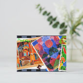 Klee - I Liebe Paul Klee, Collage, Postkarte (Stehend Vorderseite)