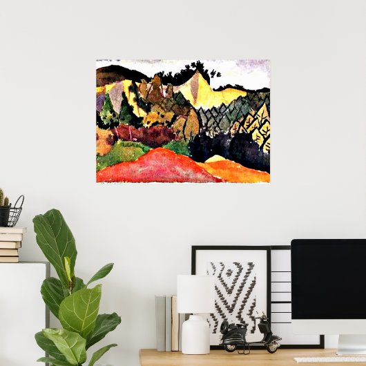 Klee - Im Steinbruch Poster (Heimbüro)