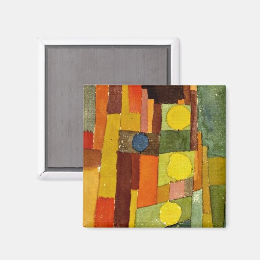 Klee - Im Stil Kairouans Magnet (Vorderseite/Rückseite)