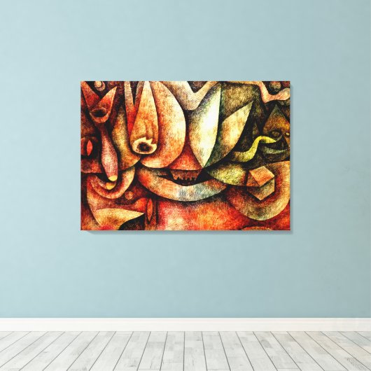 Klee - Indiskretion Leinwanddruck (Insitu (Holzboden))