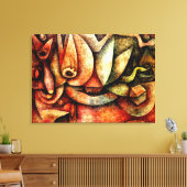 Klee - Indiskretion Leinwanddruck (Insitu (Wohnzimmer))