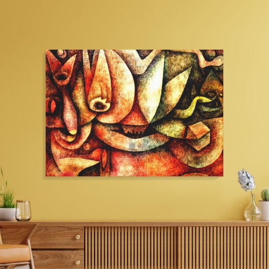 Klee - Indiskretion Leinwanddruck (Insitu (Wohnzimmer))