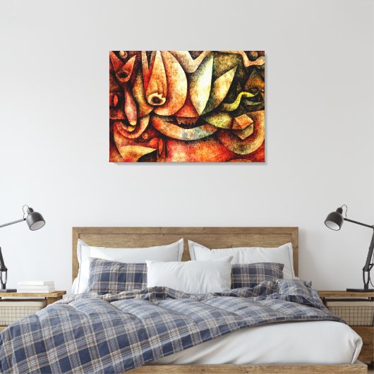 Klee - Indiskretion Leinwanddruck (Insitu (Schlafzimmer))