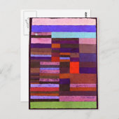 Klee - Individuelle Altimetrie der Streifen Postkarte (Vorne/Hinten)