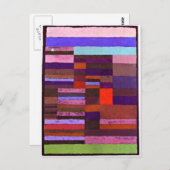 Klee - Individuelle Planung der Streifen-1930 Postkarte (Vorne/Hinten)