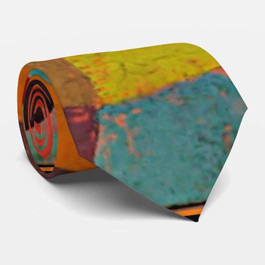 Klee - Joyful Mountain Landschaft Krawatte (Gerollt)