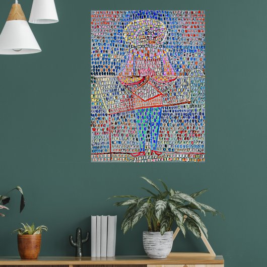 Klee - Junge in Phantasiekleidung, Poster (Wohnzimmer 1)