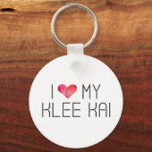 Klee Kai Liebe Zitat Schlüsselanhänger (Vorderseite)