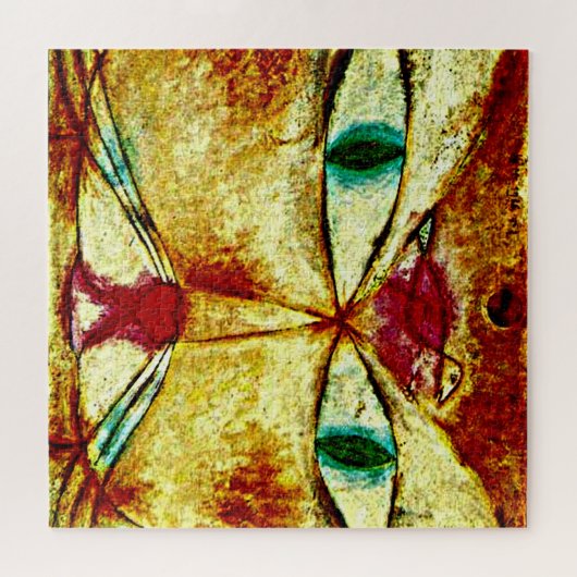 Klee - Katze und Vögel Puzzle (Horizontal)