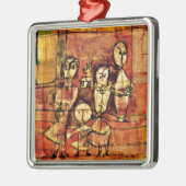 Klee - Kinder und Hund Ornament Aus Metall (Links)