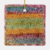 Klee - Kinderzimmer-Funkeln Keramikornament (Rückseite)