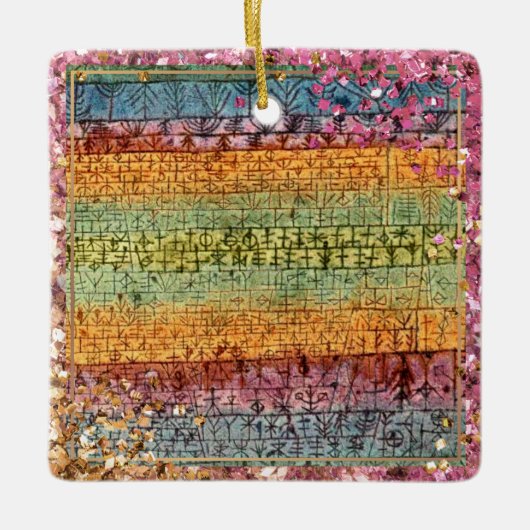 Klee - Kinderzimmer-Funkeln Keramikornament (Vorderseite)