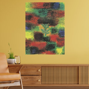 Klee - Kleiner Baum zwischen Gebüsch Poster