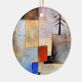 Klee - Kleines Taschenbild Keramik Ornament (Links)