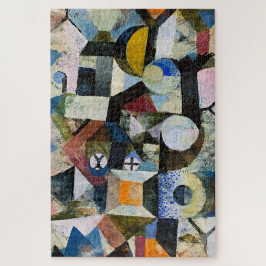 Klee - Komposition mit gelbem Halbmond... Puzzle (Vertikal)