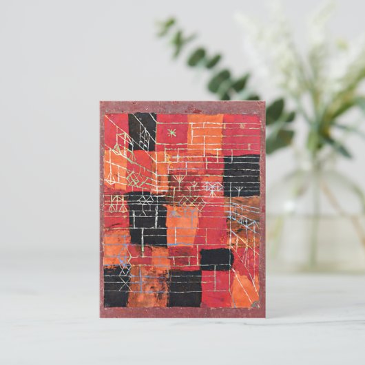 Klee - Konfiguration, abstrakte Kunst, Postkarte (Stehend Vorderseite)