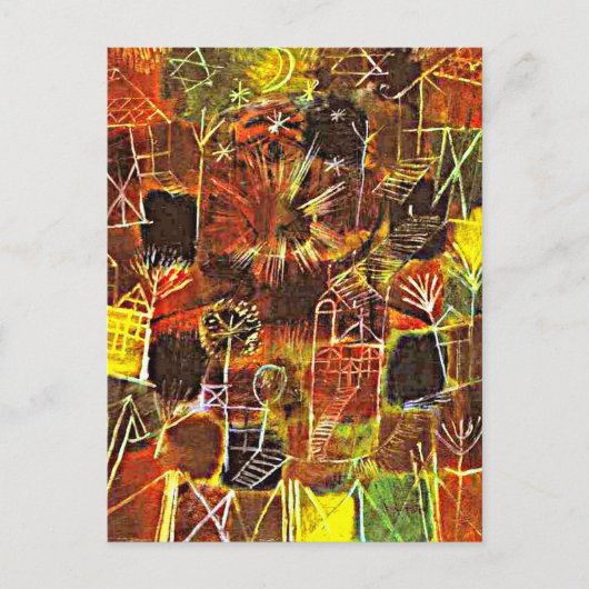 Klee - Kosmische Komposition, Postkarte (Vorderseite)