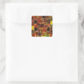 Klee - Kosmische Komposition Quadratischer Aufkleber (Tasche)