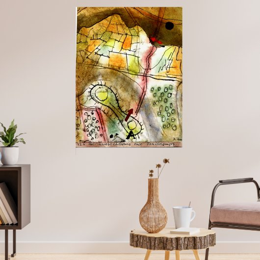 Klee - Kurzbeschreibung eines Bergpasses Poster (Wohnzimmer 3)