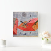Klee - Kurze Seereise Quadratische Wanduhr (Zuhause)