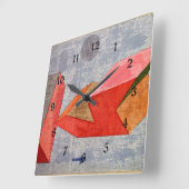 Klee - Kurze Seereise Quadratische Wanduhr (Winkel)
