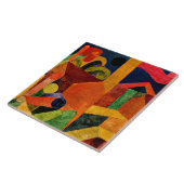 Klee - Landschaft mit Flaggen Fliese (Seite)