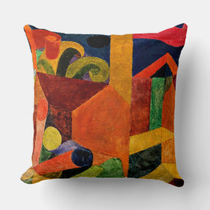 Klee - Landschaft mit Flaggen Kissen
