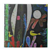 Klee - Landschaft mit Gelben Vögeln Fliese (Vorderseite)