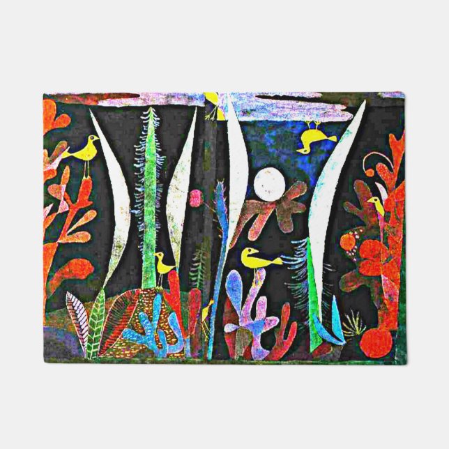 Klee - Landschaft mit Gelben Vögeln  Fußmatte (Vorderseite)