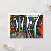 Klee - Landschaft mit Gelben Vögeln Karte (Vorderseite/Rückseite Beispiel)