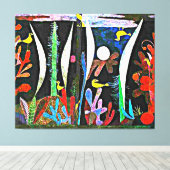 Klee - Landschaft mit Gelben Vögeln Leinwanddruck (Insitu (Holzboden))