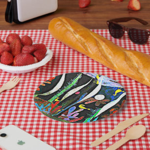 Klee - Landschaft mit Gelben Vögeln Pappteller