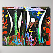 Klee - Landschaft mit Gelben Vögeln Poster (Vorne)