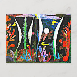 Klee - Landschaft mit Gelben Vögeln Postkarte