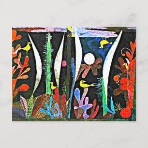Klee - Landschaft mit Gelben Vögeln Postkarte