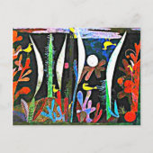 Klee - Landschaft mit Gelben Vögeln Postkarte (Vorderseite)