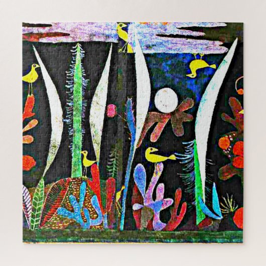 Klee - Landschaft mit Gelben Vögeln Puzzle (Vertikal)
