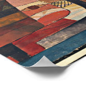 Klee - Liebhaber, farbenfrohe Malerei von 1920 Poster (Ecke)