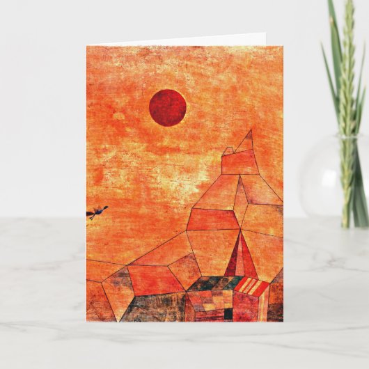 Klee - Marchen, buntes Kunstwerk Karte (Vorderseite)