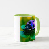 Klee-Marienkäfer Tasse (VorderseiteRechts)